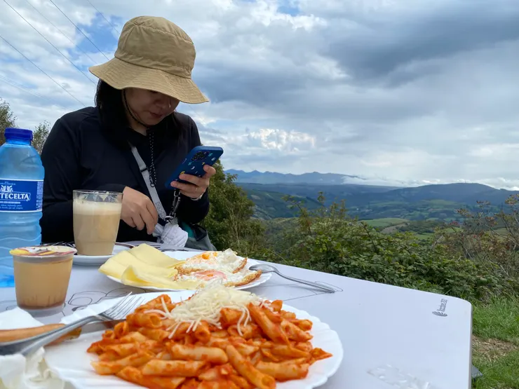 風景優美吹風第一排