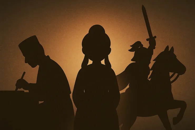 或許我的靈魂只是想告訴我， 過去的自己曾經穿梭過許多角色，也在其中學習了不少。 像是寫文疏的道袍身影、背後帶光的古裝女子、 還有縱馬揮劍的將軍…… 他們並不是具象存在，而更像是一種靈魂的回聲， 提醒著我—原來我身上，也帶著這些不同的力量