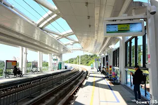 高架車站除了V1之外都是岸式月台