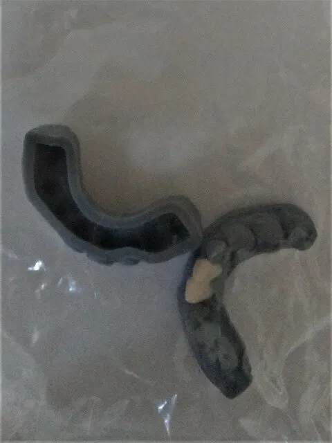 這是數位口掃完，3D列印的牙模（圖例是假牙用的，非矯正用的，黃色是假牙），很像樂高積木玩具 ，翻模後，一樣可做成漂亮牙模，再自費NT.1500