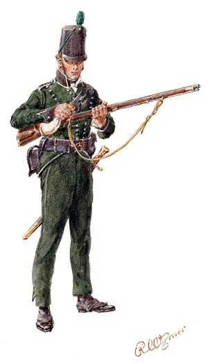 拿破崙戰爭期間裝備來福槍的英軍