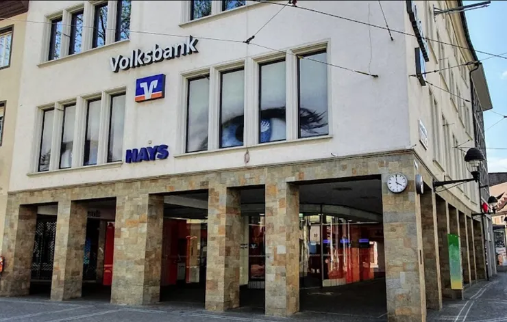 弗萊堡舊城區的Volkbank