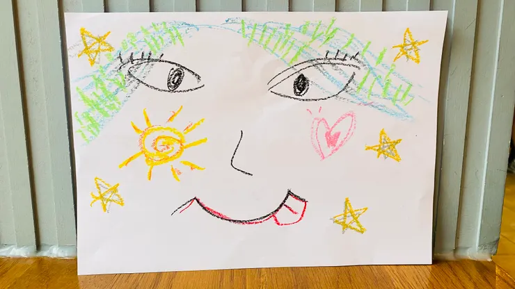 今日的自由創作－我躺在稻田與海浪上，星空為我蓋被，睡著在花東縱谷之間，金黃色的陽光和粉嫩的愛吻上臉頰