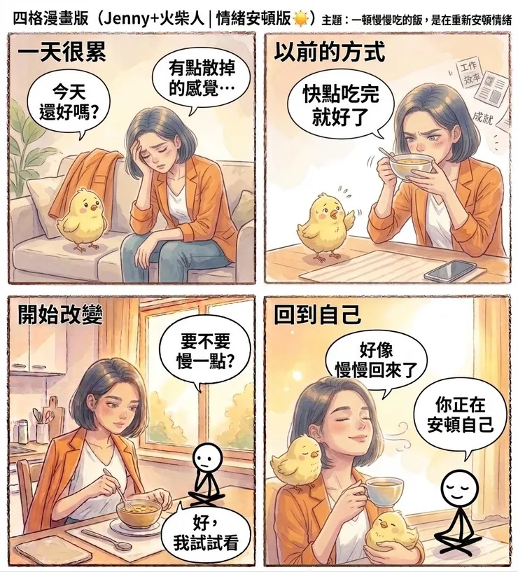 吃飯 其實是在安撫情緒的方式