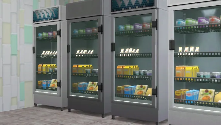 我本來想說放微波食品的冷凍櫃是便利店必備的，但想起很細小的店例如車站裏的，沒有那種冷凍櫃，但飲品雪櫃一定會有。