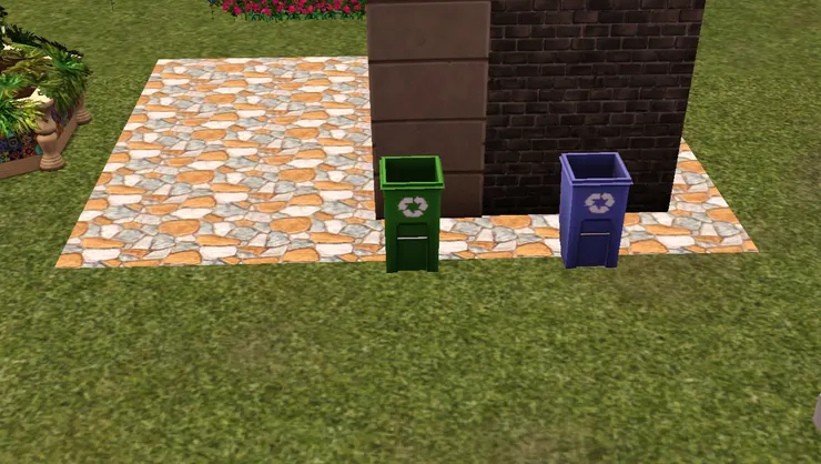 公廁旁有大型垃圾箱，方便把垃圾先儲存等待垃圾車。