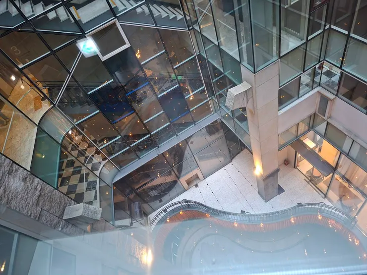 從高處俯瞰Le Seoul Hotel內部