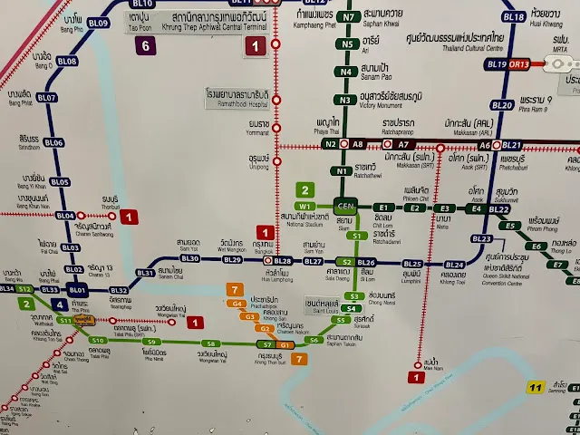 BTS & MRT路線圖 (Nana站)