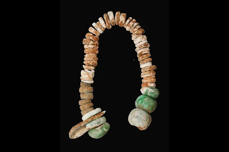 仿製琥珀項鍊。圖片取自《自然》期刊