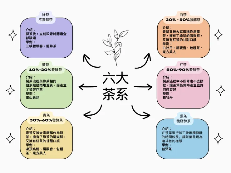 六大茶系-自製圖表