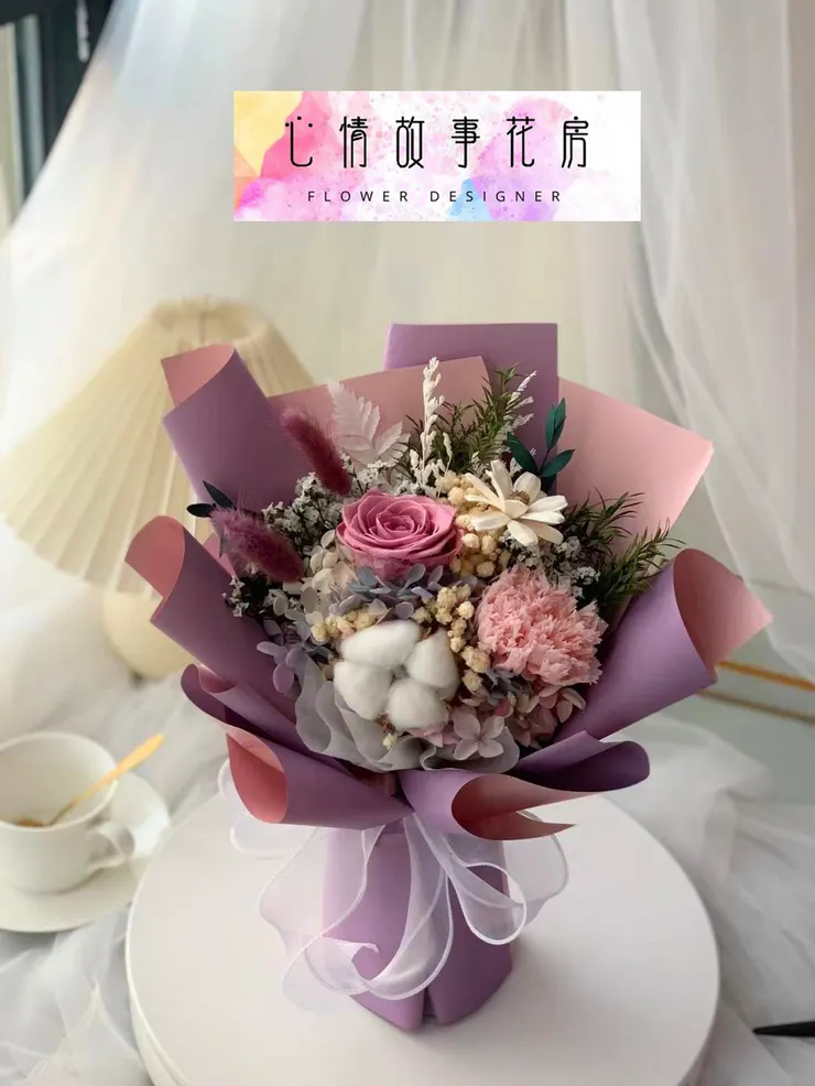 【心情故事花房】全新永生花花束隆重登場，送禮絕佳選擇！台南安南區推薦花店