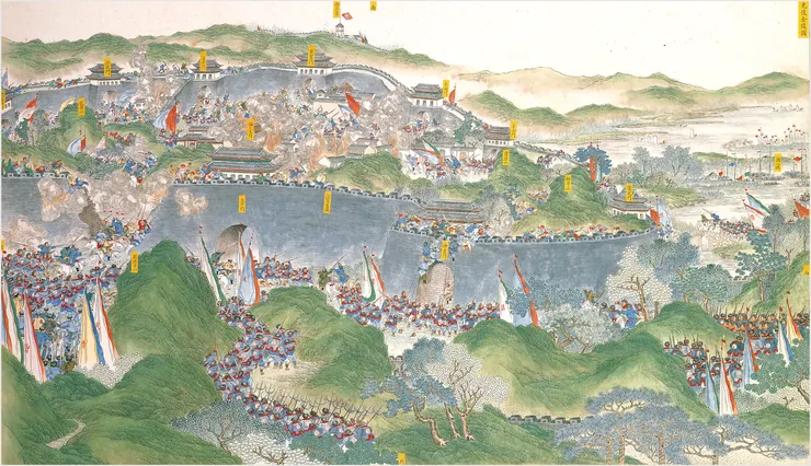 圖片來源:故宮博物院Open Data專區-克復金陵圖