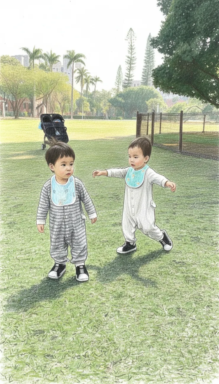 大年初一帶樂多到草地奔跑