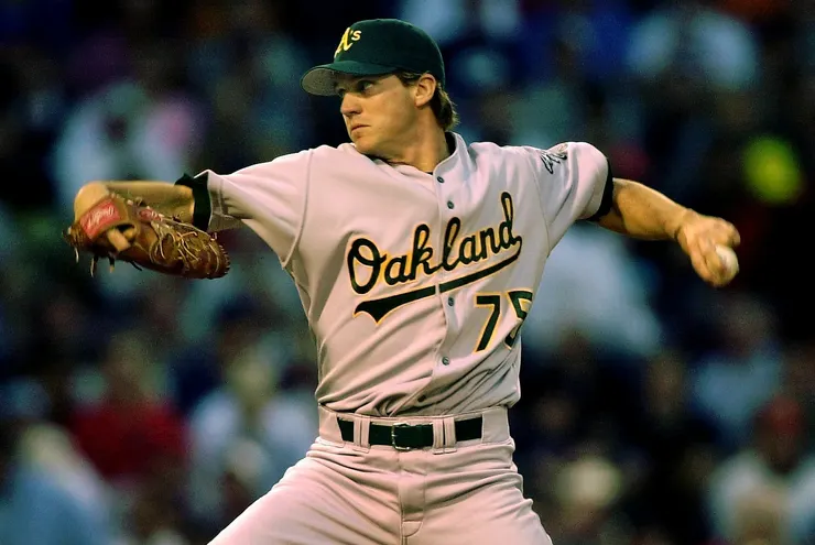 2002球季，勇奪賽揚獎的Barry Zito