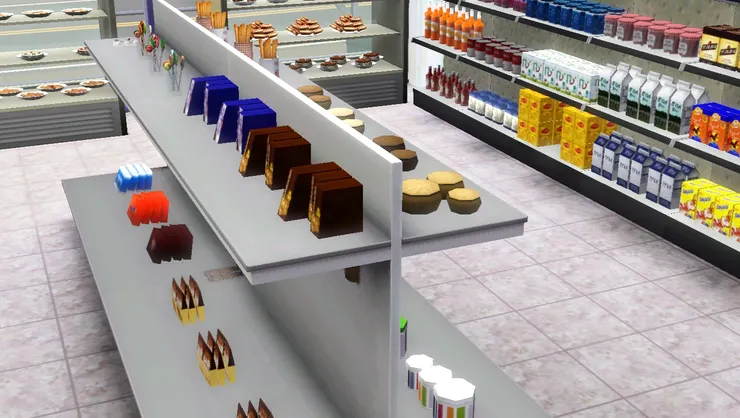 貨架有另一邊。