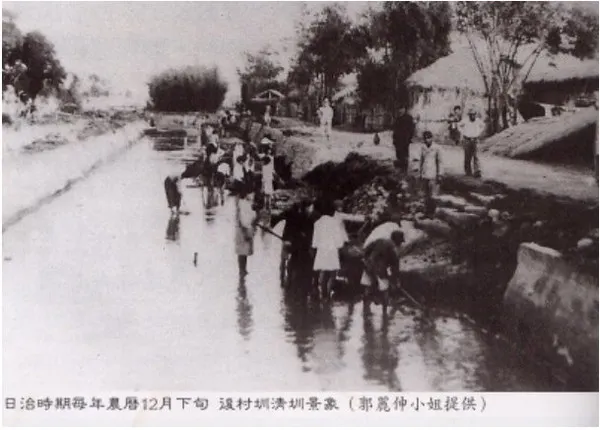 日治時期的後村圳(圖片來源：新莊市誌)