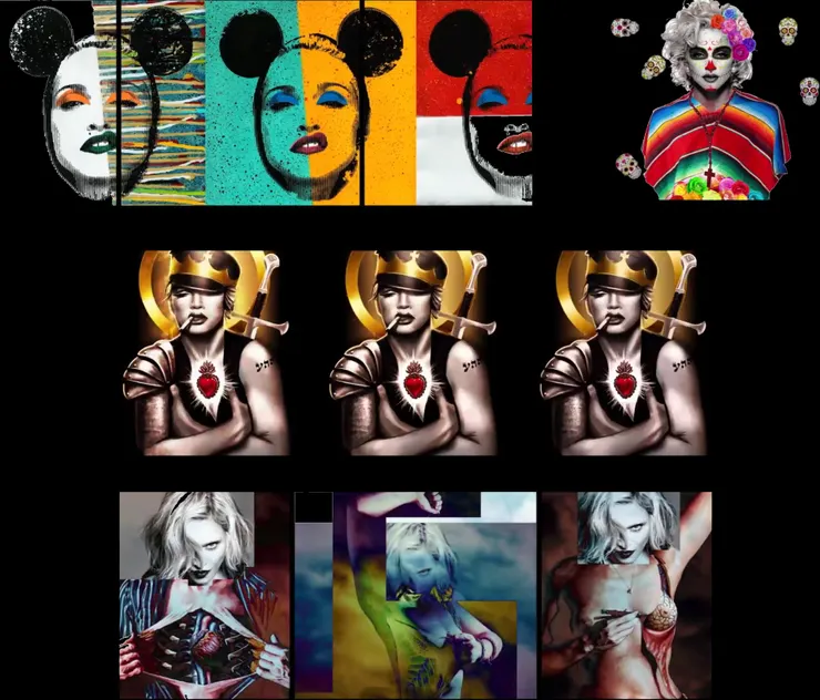 歌迷心中的瑪丹娜交融著各種相互衝突的前衛叛逆元素