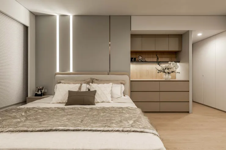 藝術城堡｜沐灰謐境 主臥室-1