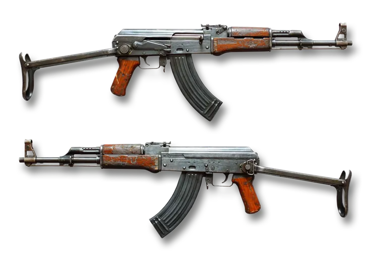 56-1式衝壓機匣版本，與AKMS類似