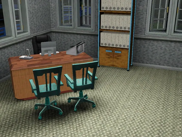 反而這個文件櫃比較重要，全是一一的行政文件。