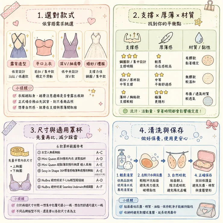 【Nubra推薦】2026 露背平口怎麼選?👗 PTT、Threads 常聊 6 款隱形內衣差在哪