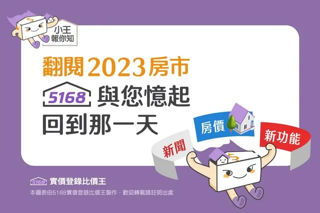 圖解／翻閱2023房市　5168實價登錄比價王與您「憶起」回到那一天！
