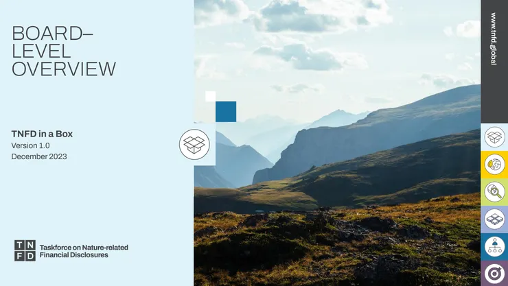 TNFD in a box 學習懶人包，資料來源：TNFD