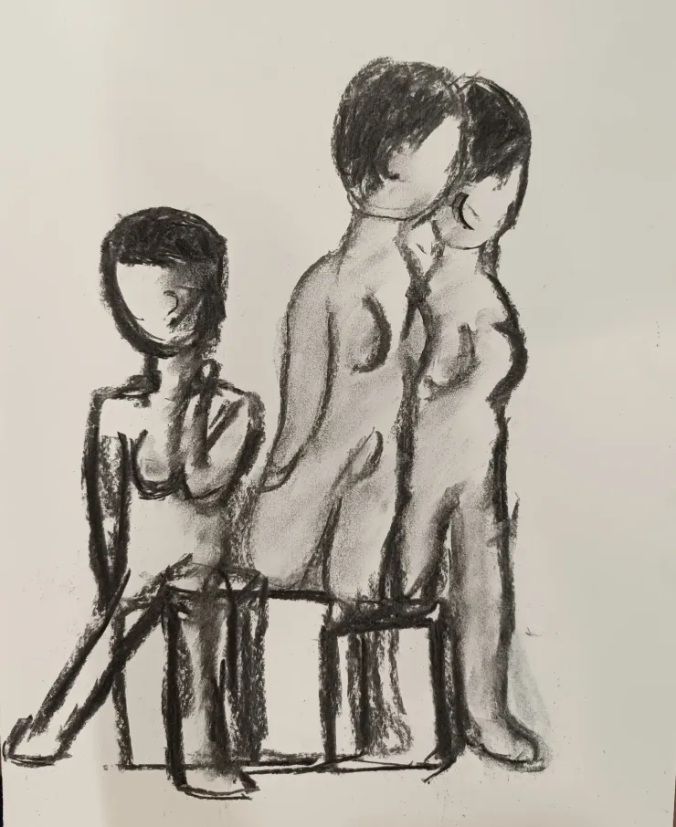 這是那位女生看到我畫這幅畫時對我另眼相看的畫