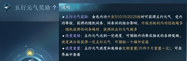 五行元氣使用說明書（？）