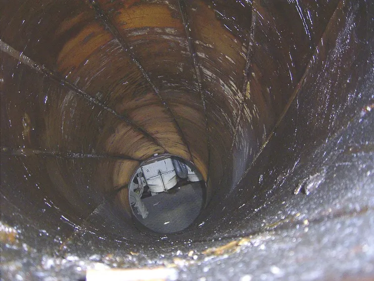 突擊虎的砲膛。