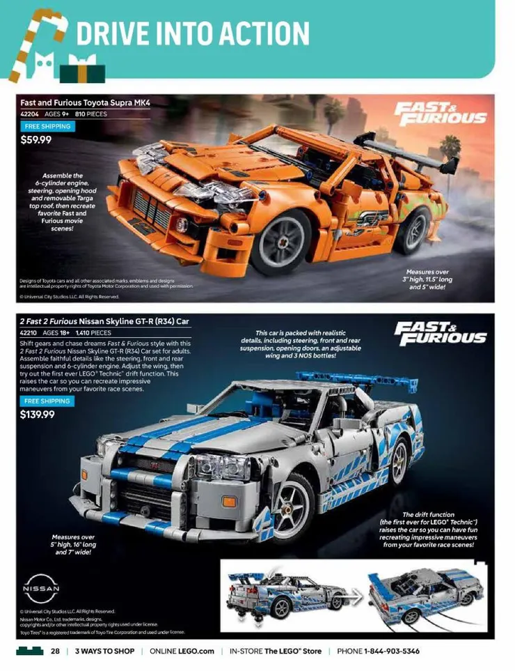 電影『玩命關頭』賽車系列。