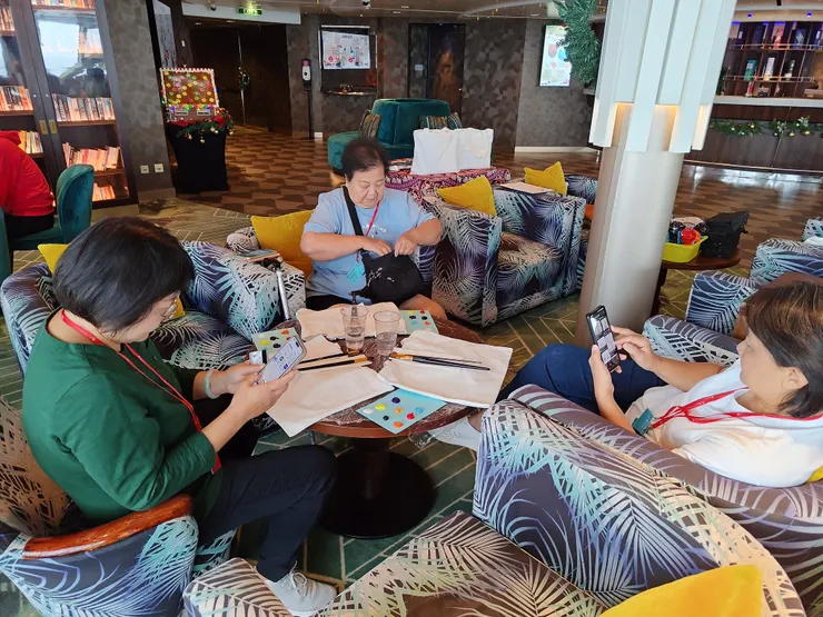 棕梠閣手提袋彩繪