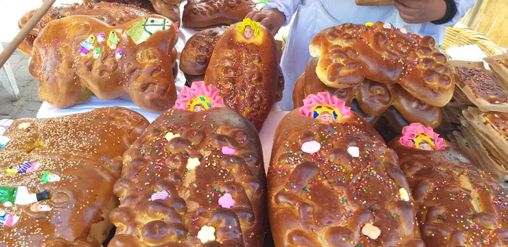 秘魯在亡靈節吃的甜麵包Tanta Wawa。（圖片來源／我）