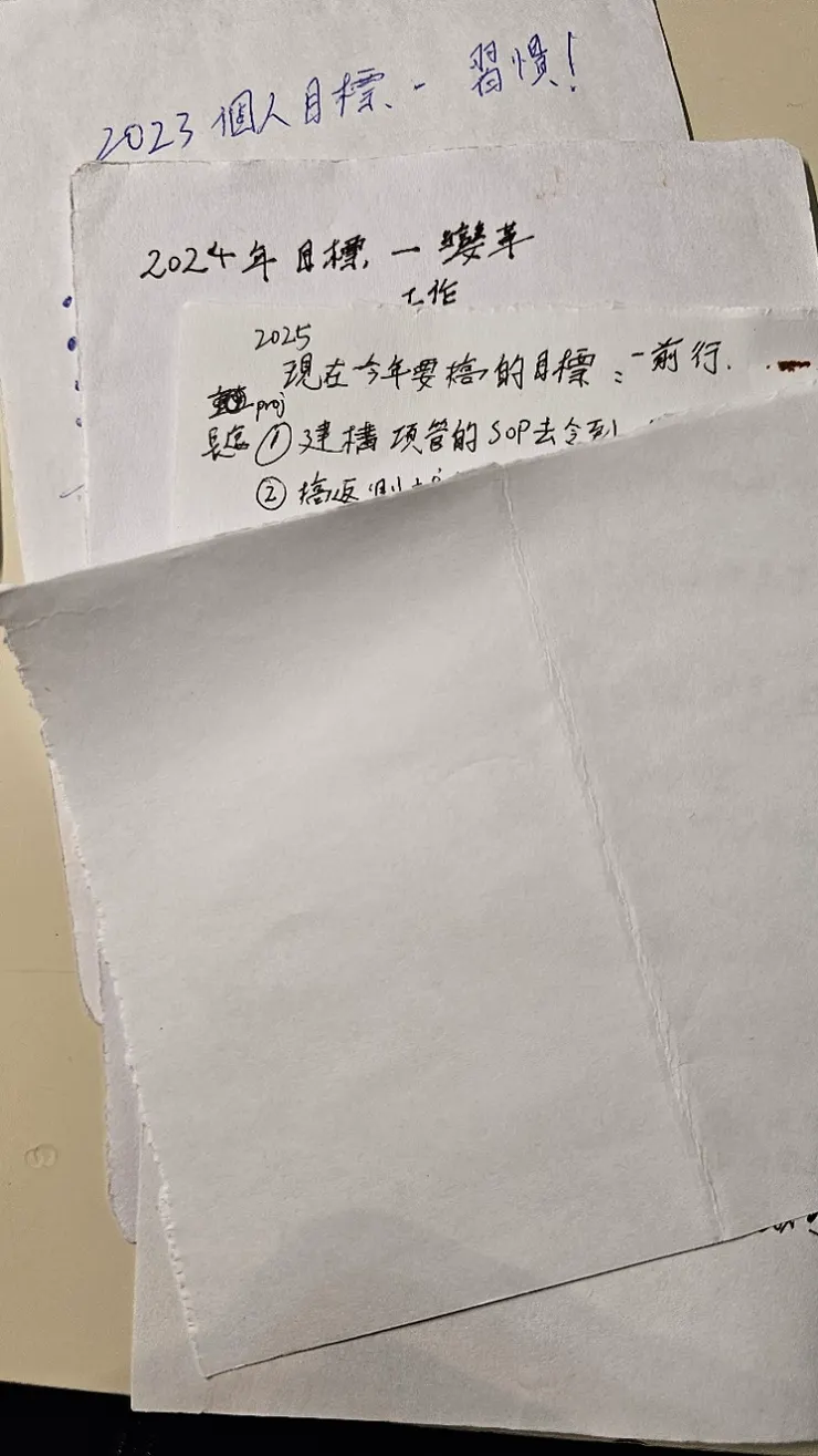 我過去幾年的目標