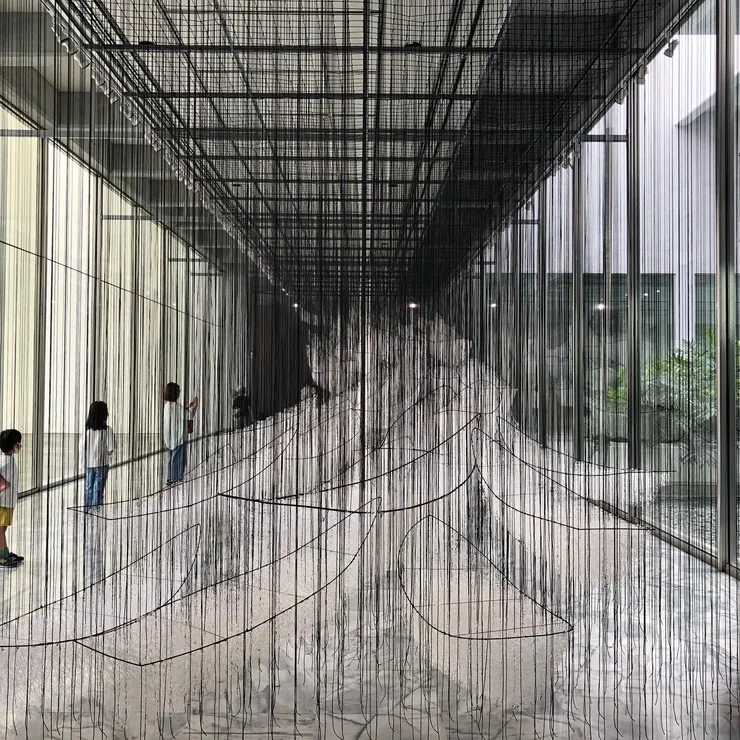 塩田千春作品（攝於北美館）