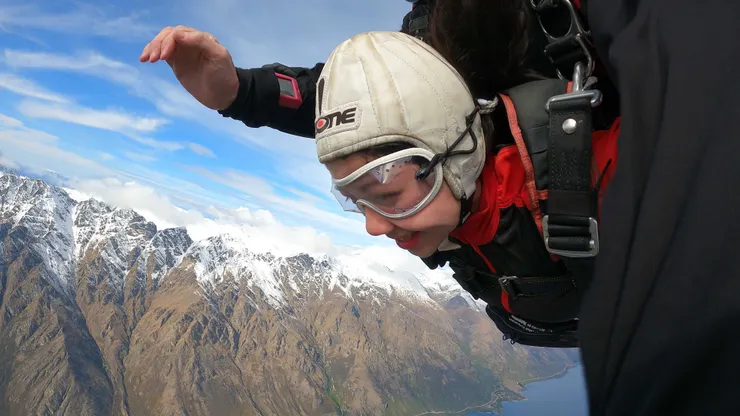 sky dive into Queenstown's epic view!!