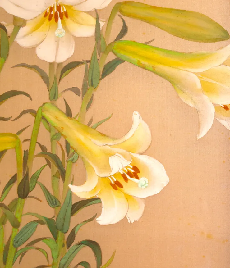 〈野地百合〉局部－百合