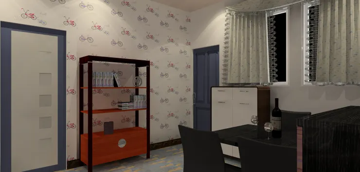 另一邊是飯廳。