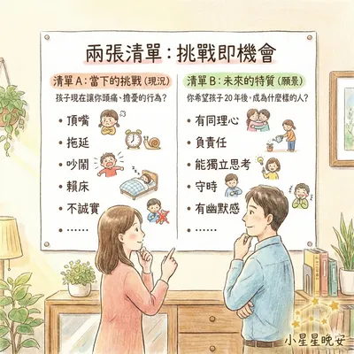 【愛的連結週記｜第二週】從兩張清單出發找回教養的導航方向