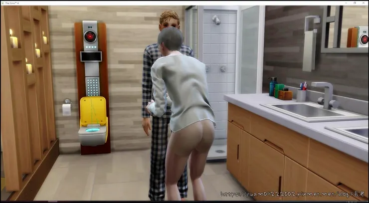 榴：我突然覺得我們進展太快…。傑：先把褲子穿上再說。