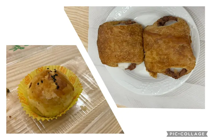 過期蛋黃酥、紅豆麻糬奶油酥只吃一個。