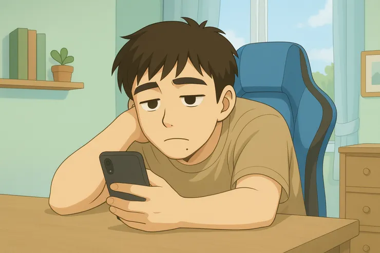 「啊～好無聊啊！好想爽一炮。」