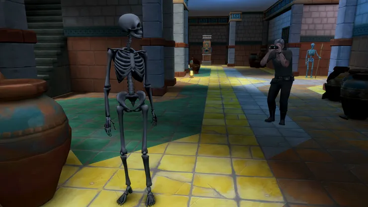 天神看不下去還是幫他換探險服