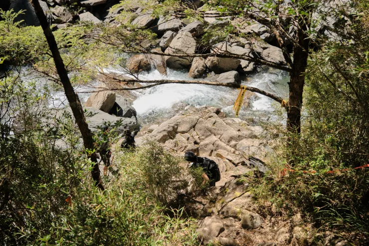 離溪水聲越來越近，合歡溪到了！ 