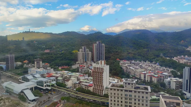 美麗華摩天輪外的景色。（攝影／劉幼軒）