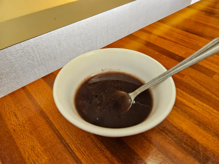 招待的紫米紅豆湯~完美的Ending~