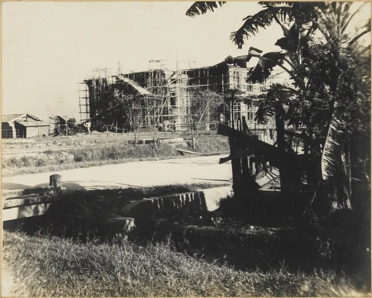 高雄市立圖書館興建時之景象(©國家攝影文化中心)