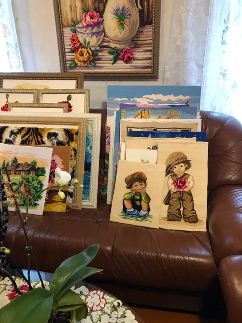 這些是阿嬤的刺綉作品