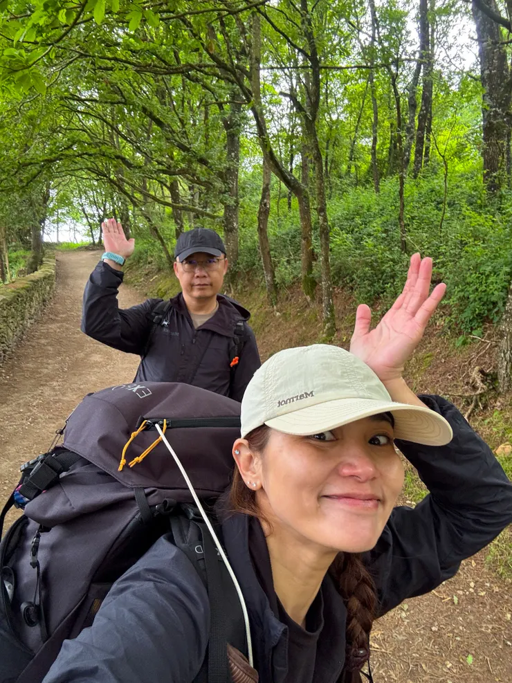 温ㄤ走不到10公里就露出生無可戀的表情～～🤭