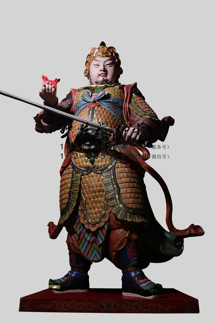 鄧元帥彩繪塑像